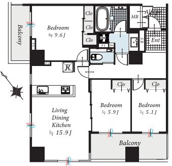 クレッセント三鷹ザ・タワー