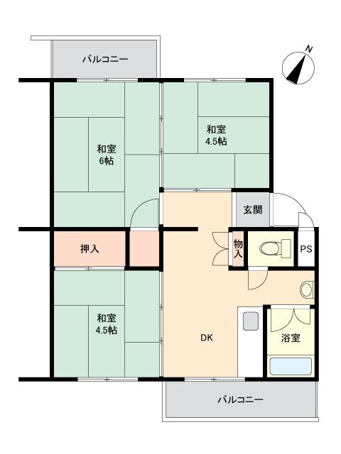 狭山遊園前ハイツ１号棟