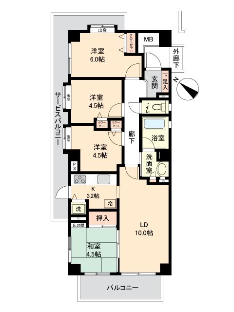 メゾン・フィオーレ上足洗