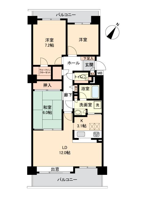 パークヒルズ北広島Ｅ棟