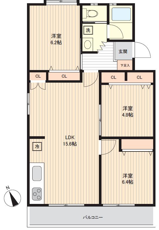 朝霞溝沼団地１号棟